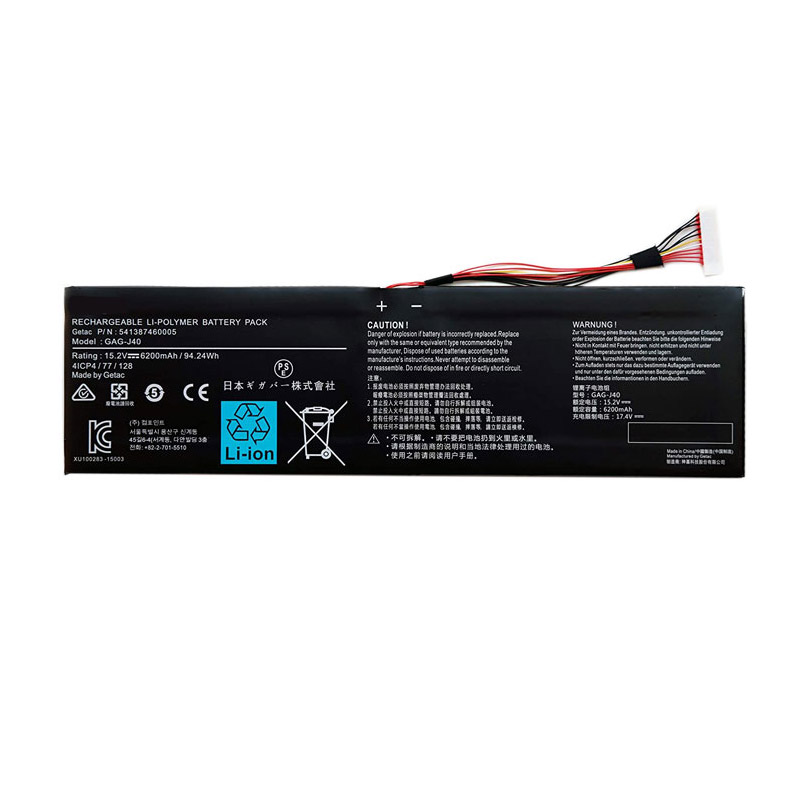 Recambio de Bateria de laptop GIGABYTE Aero 15W 